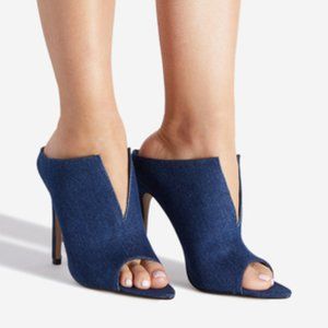 Denim slip on stiletto, 7.5 ' janae'